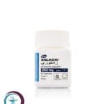 علبة كرتونية وزجاجة بيضاء لكبسولات زالكوري 250 mg Xalkori المتاحة للشحن الطبي الموثوق في السعودية والرياض.