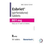 علبة كرتونية بيضاء وبنفسجية لأقراص اسبريت 801 mg المتاحة للشحن الطبي الآمن والموثوق في السعودية والرياض