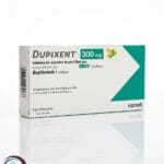 علبة كرتونية بيضاء وخضراء لقلم / حقنة دوبيكسنت 300 mg المتاحة للشحن الطبي الموثوق في السعودية والرياض.