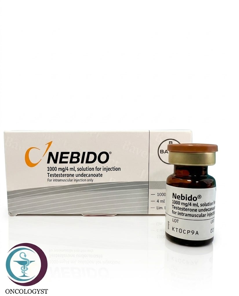 f903005e-133e-4cd7-a5c4-7a84b48d156f علبة كرتونية وقارورة زجاجية لحقن نيبيدو 1000 mg/4 ml المتاحة للشحن الطبي الموثوق في السعودية والرياض.